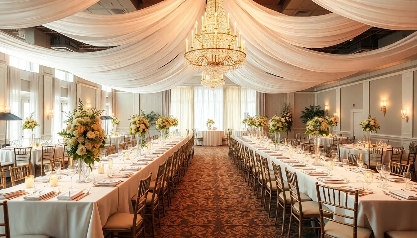 Celebrate at a stunning Wedding Event Space Jacksonville with elegant decorations and vibrant atmospheres.