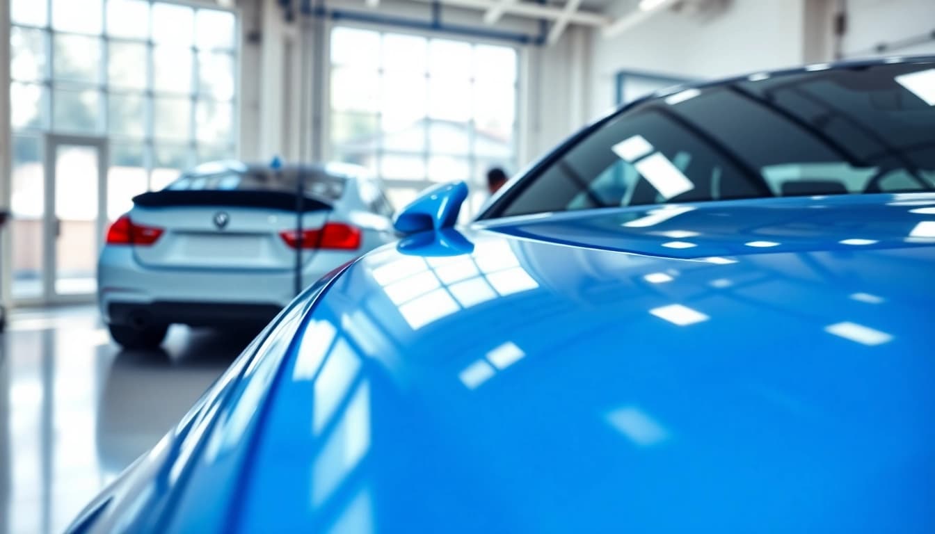 Best car detailing Chattanooga TN with a professional team in action, highlighting polished vehicles.