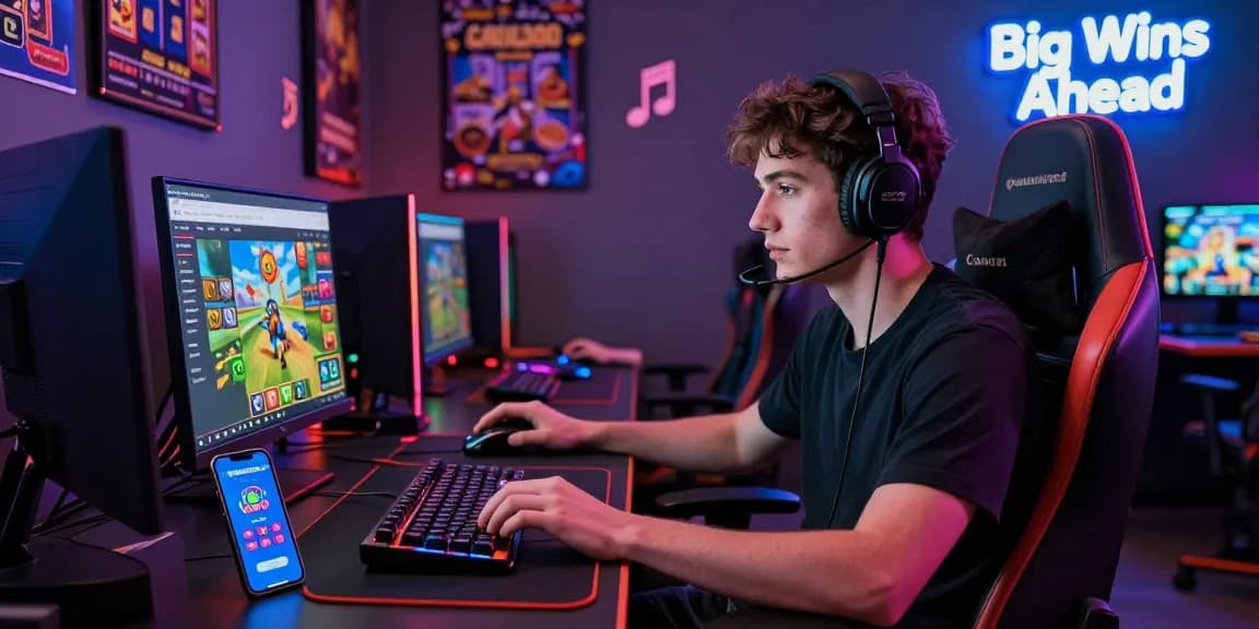 Experience GARUDA303 in an immersive online gaming environment with vibrant lighting and exciting accessories.