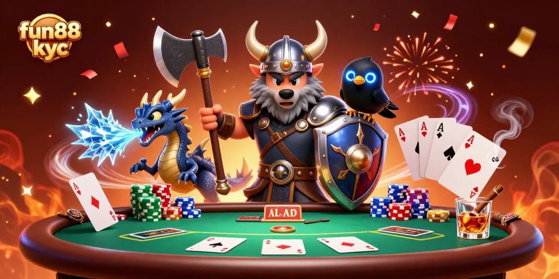 Chắc chắn thắng lớn với fun88 kyc tại sòng bài 3D tuyệt đẹp này.