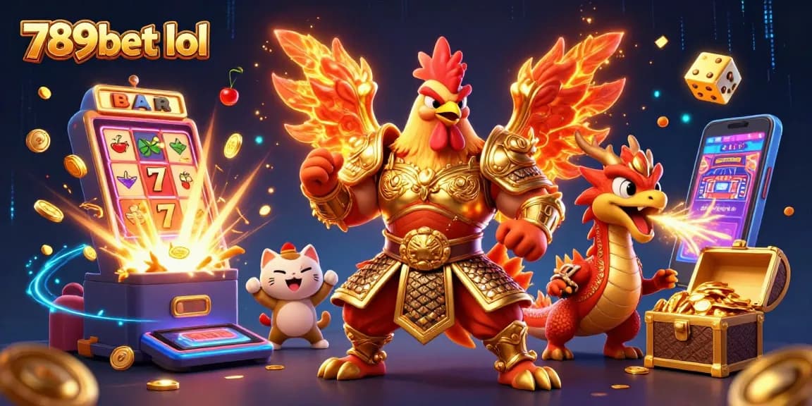 Celebrate wins with the dynamic scene of 789bet lol featuring unique casino characters and thrilling game elements.