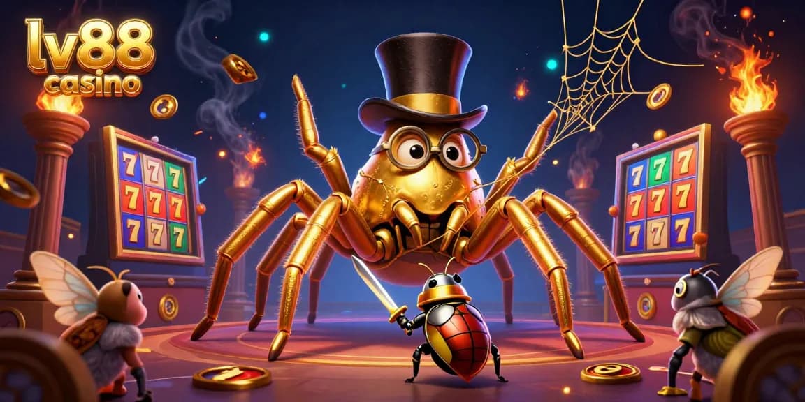 Experience thrilling gameplay at lv88 casino with our enchanting characters and golden slot elements.