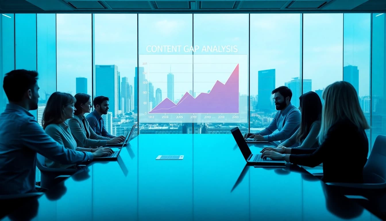 Reveal insights with Content Gap Analysis in an engaging corporate team setting.