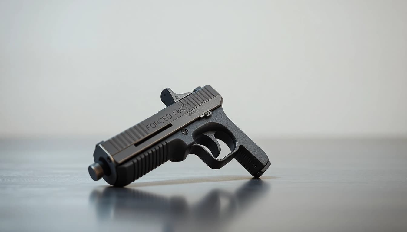 Showcasing a forced reset trigger for sale with intricate details and a sleek design.