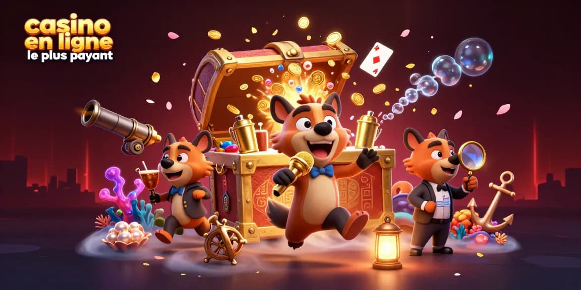 Jouez au casino en ligne le plus payant avec des hyènes amusantes à la scène comique.