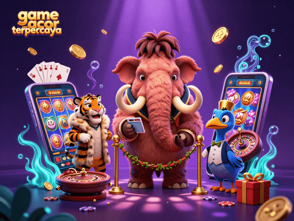 bermain game gacor terpercaya dengan visual menarik dari berbagai karakter kasino dalam ilustrasi 3D yang dinamis