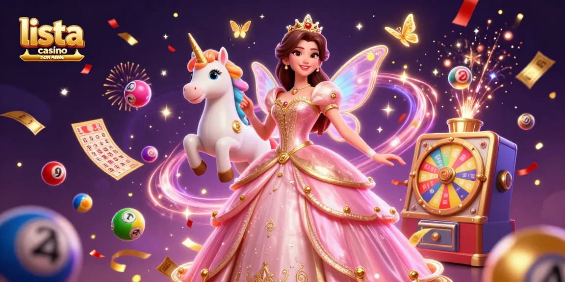 Vivi l'emozione di lista casino online non AAMS con elementi di lotteria colorati e personaggi magici.