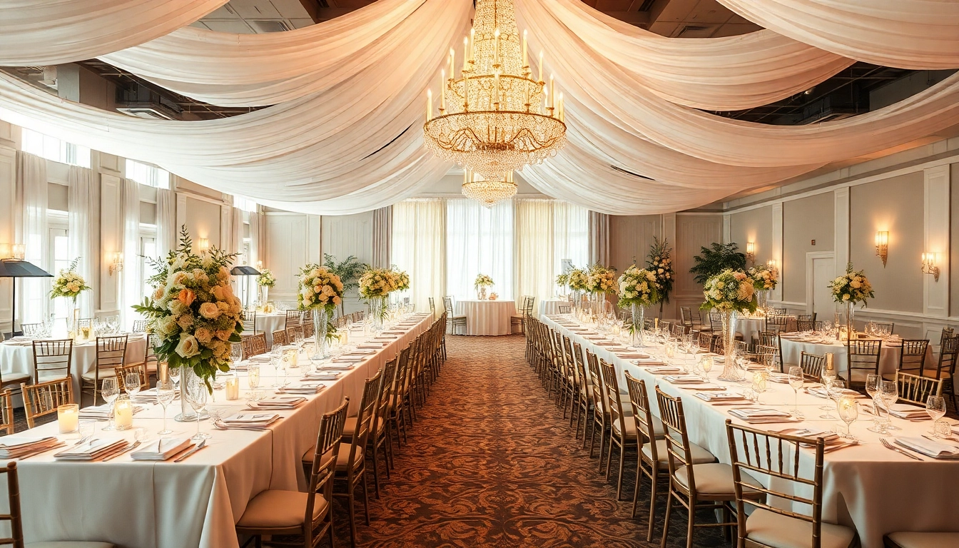 Celebrate at a stunning Wedding Event Space Jacksonville with elegant decorations and vibrant atmospheres.