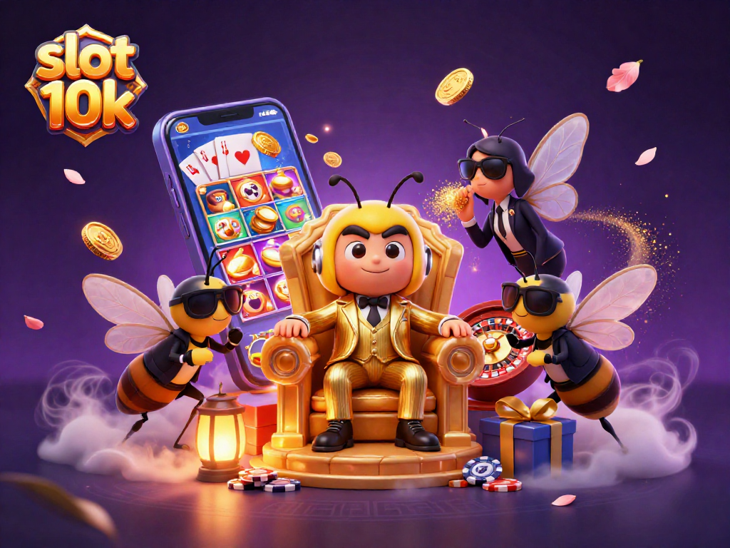 Experience thrilling wins with slot 10k in a vibrant scene with cartoon character mobsters.