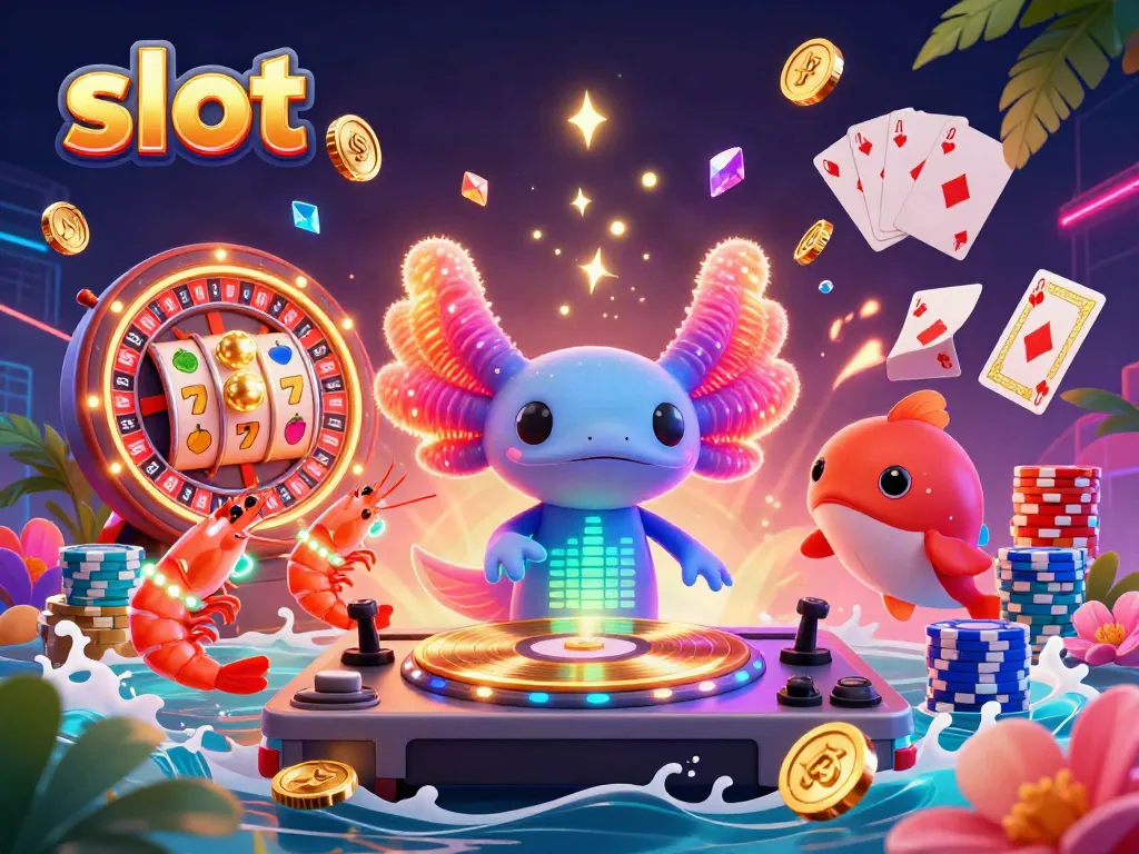 Experience the excitement of slot games with lively characters, spinning reels, and golden rewards.