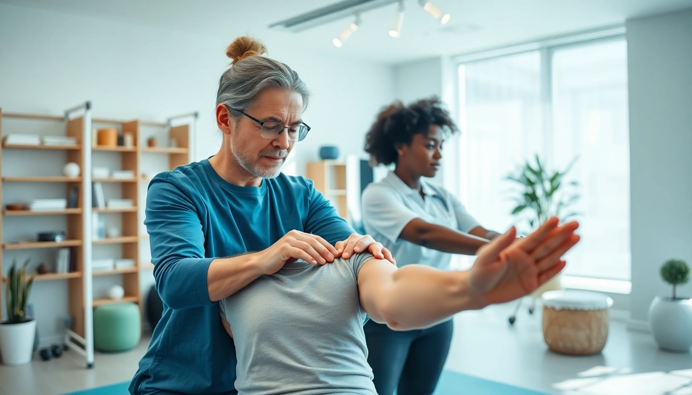 Engaging physiotherapy session in London showcasing personalized treatment techniques.