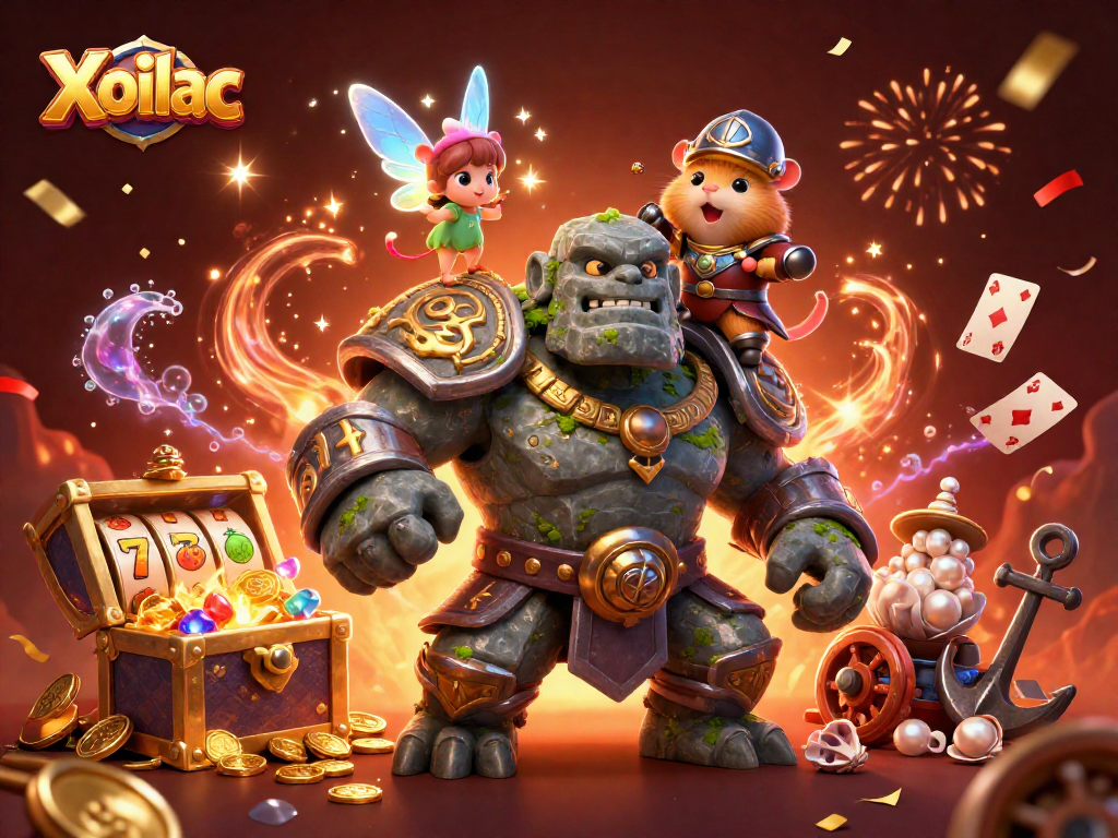 Xoilac offers an engaging casino adventure with vibrant characters set against rich gaming elements.
