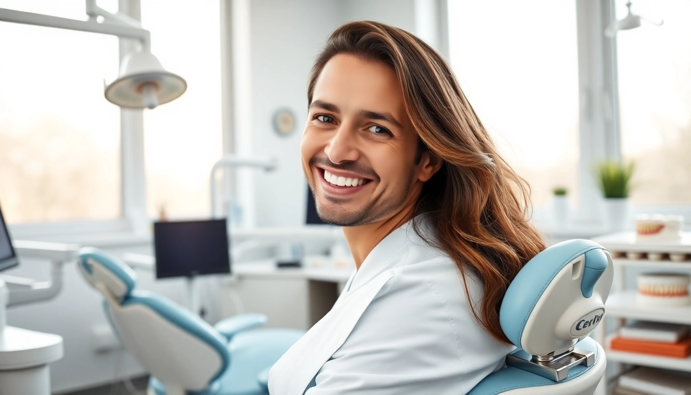 Expert dentist providing care in a modern clinic environment, showcasing professionalism and comfort.