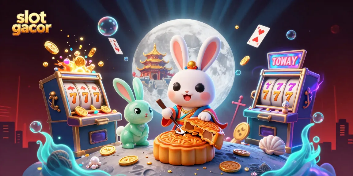 Spin the reels with slot gacor's vibrant moonlit scene featuring winning poker chips.