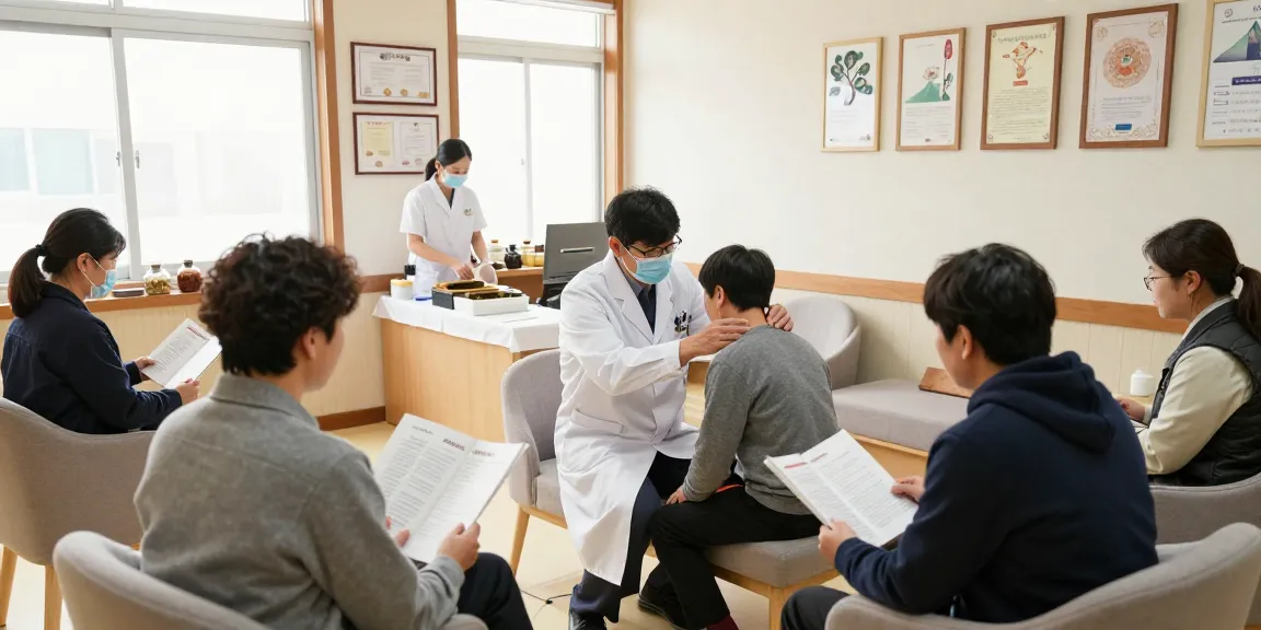 Practitioners at 수원교통사고한의원 providing expert care for traffic accident recovery.