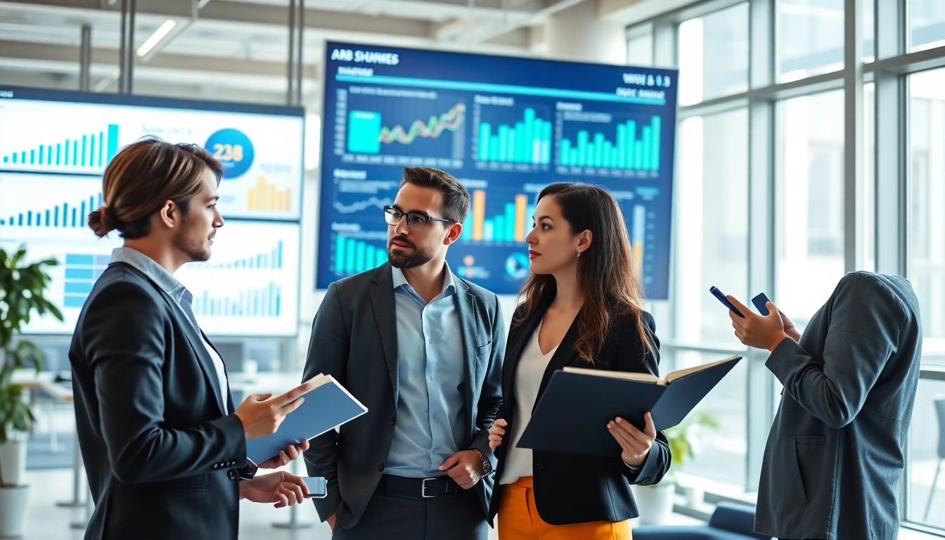 Analyze b2b competitive intelligence strategies in a professional office environment.