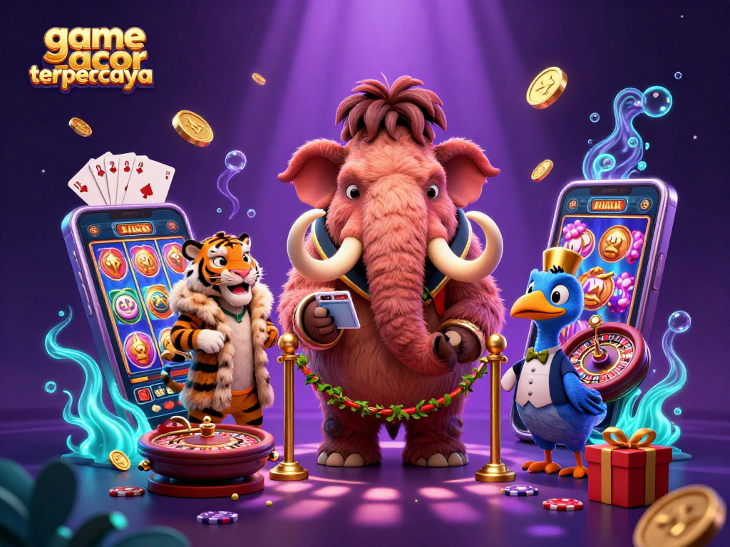 bermain game gacor terpercaya dengan visual menarik dari berbagai karakter kasino dalam ilustrasi 3D yang dinamis