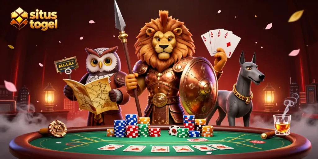 Engage with situs togel as a Spartan lion shields players in vibrant casino scene.