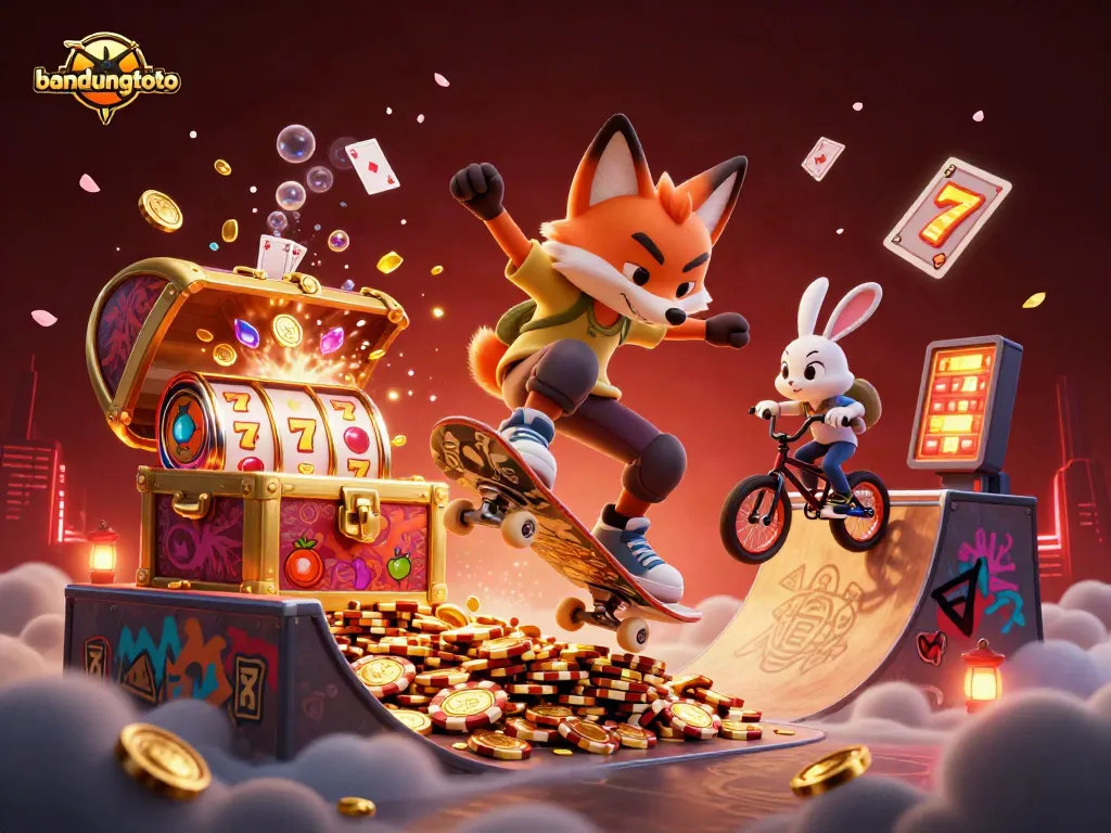 Experience the dynamic world of bandungtoto with vibrant characters and casino-themed action.