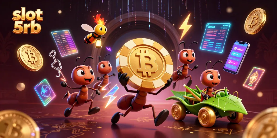 Experience thrilling action with slot 5rb as cartoon ants embark on a heist for a huge poker chip.