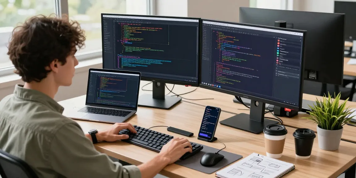 Capture your work with 截图工具下载 using advanced software tools in a modern tech workspace.