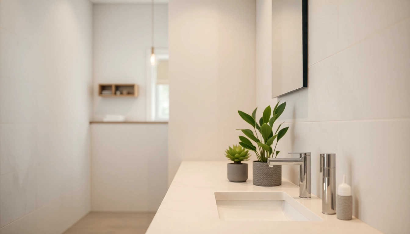 Transform your space with this stunning small bathroom remodel featuring elegant fixtures.