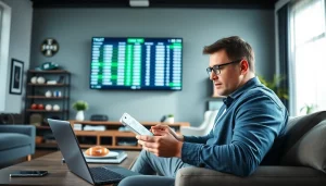 Discover sportsbooks in South Carolina while analyzing sports odds in a modern setting.