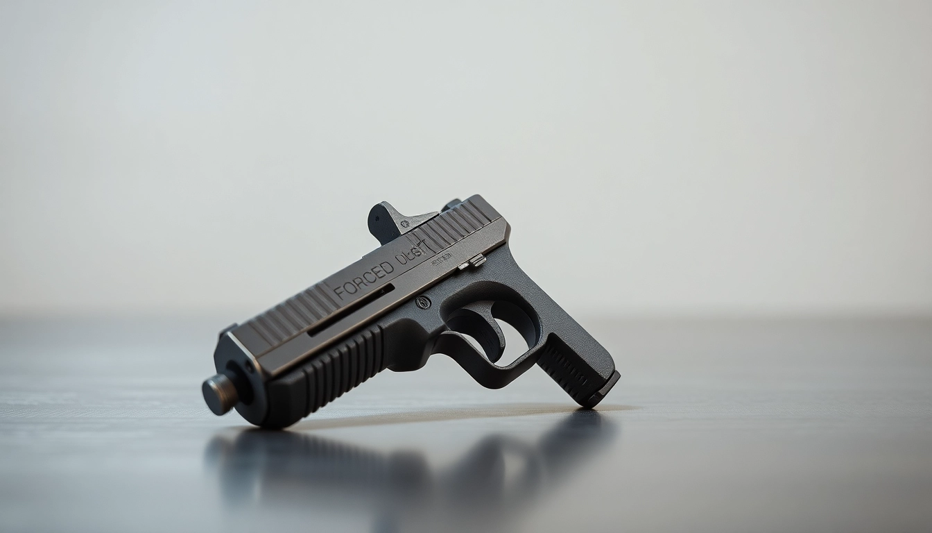 Showcasing a forced reset trigger for sale with intricate details and a sleek design.