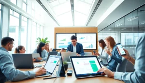 多设备上使用WPS下载软件进行协作的活跃工作区，涵盖各类用户。