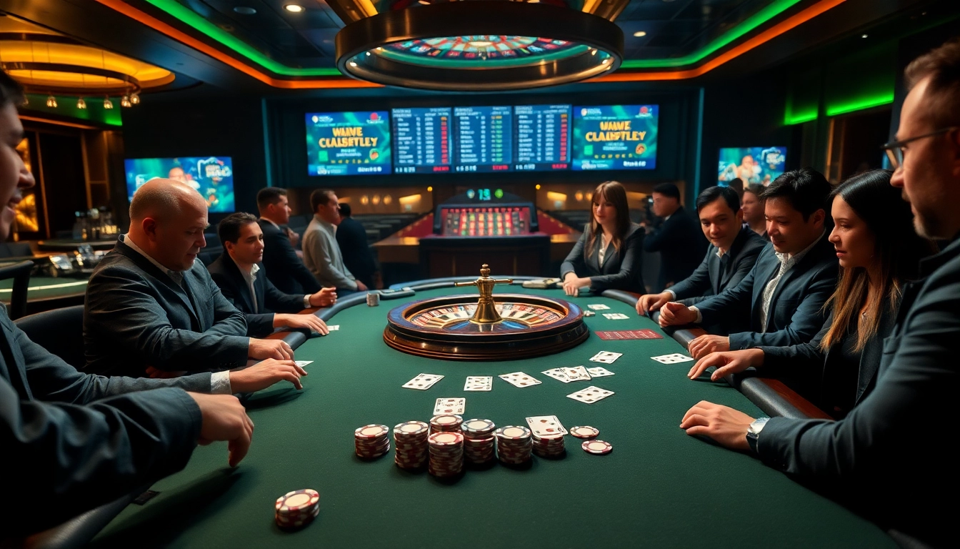 Experience the thrill of hidden wiki links at an exciting poker table with chips and cards.