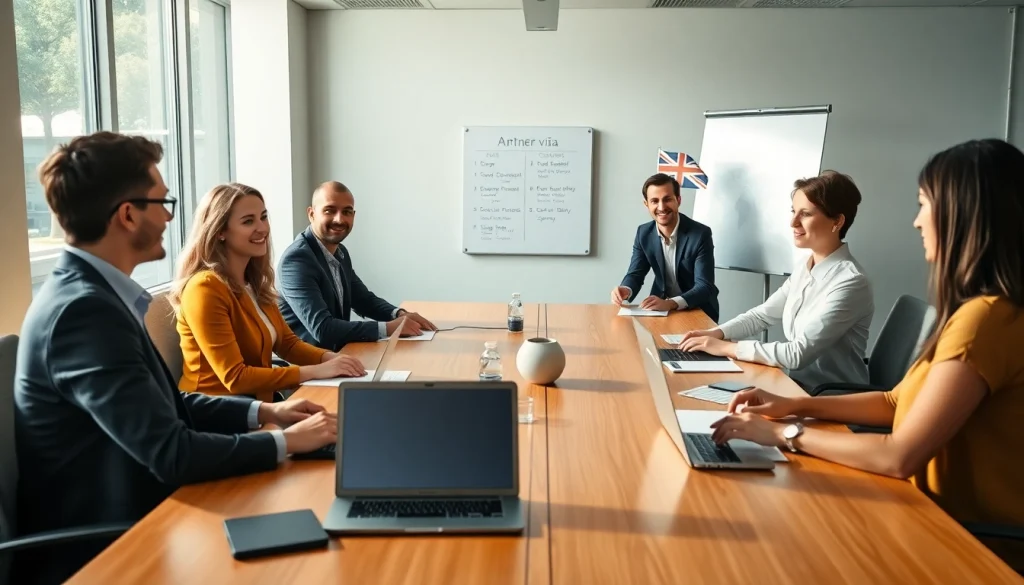 Partner Visa agent in Australia assisting clients in a professional office setting