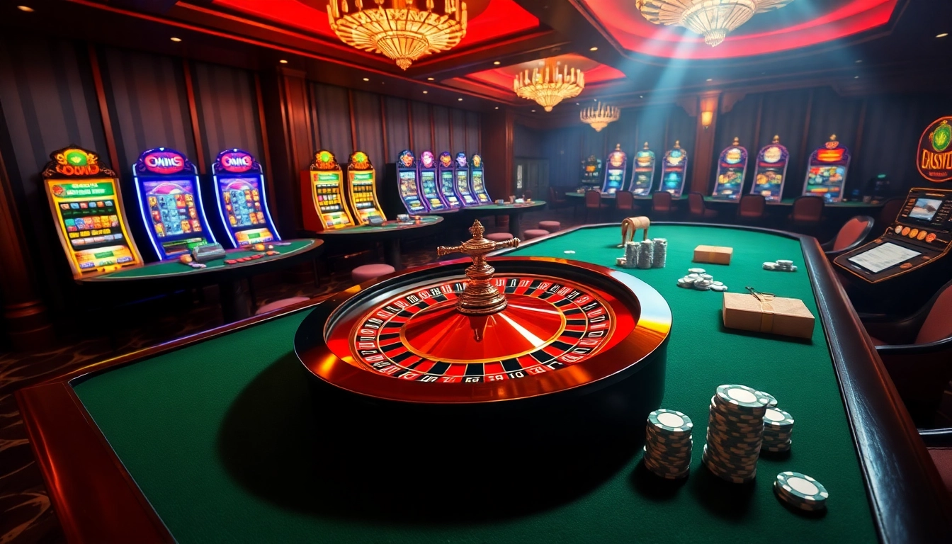 Vivez l'excitation de casino en ligne Français 2026 avec une roue de roulette vibrante et une action de paris dynamique.