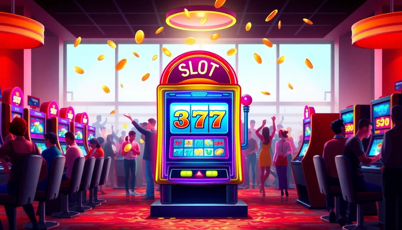 Menangkan Slot77 dengan keseruan kasino yang penuh warna dan pemain yang antusias.