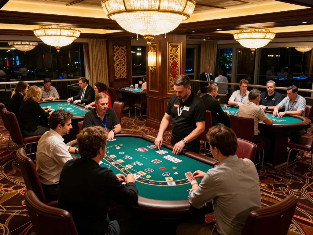 Experience the thrill of blackjack with a bonus new member offer at an elegant casino table.