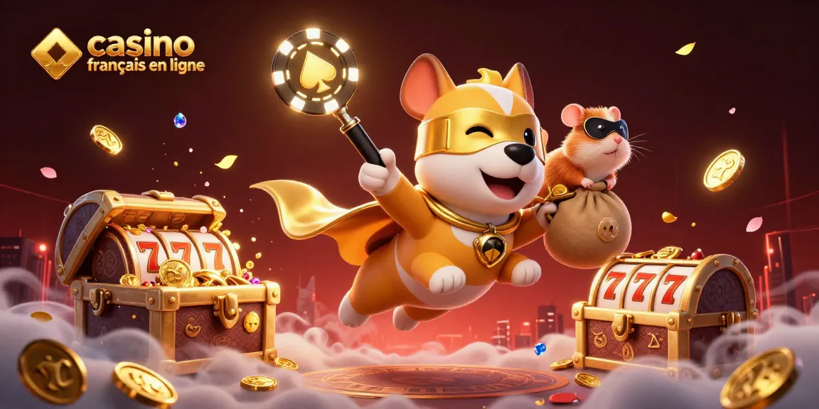 Vivez une action palpitante au casino francais en ligne avec un chien super-héros et des symboles chanceux.
