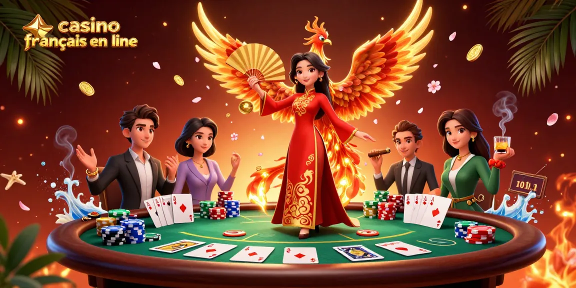 Vivez une expérience de jeu palpitante au casino francais en ligne avec des éléments de poker vibrants et des visuels captivants.