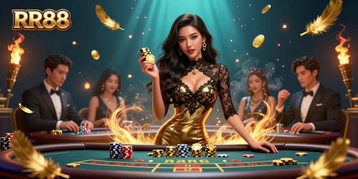 Bet big and win at RR88's exclusive VIP baccarat table with stunning visuals.