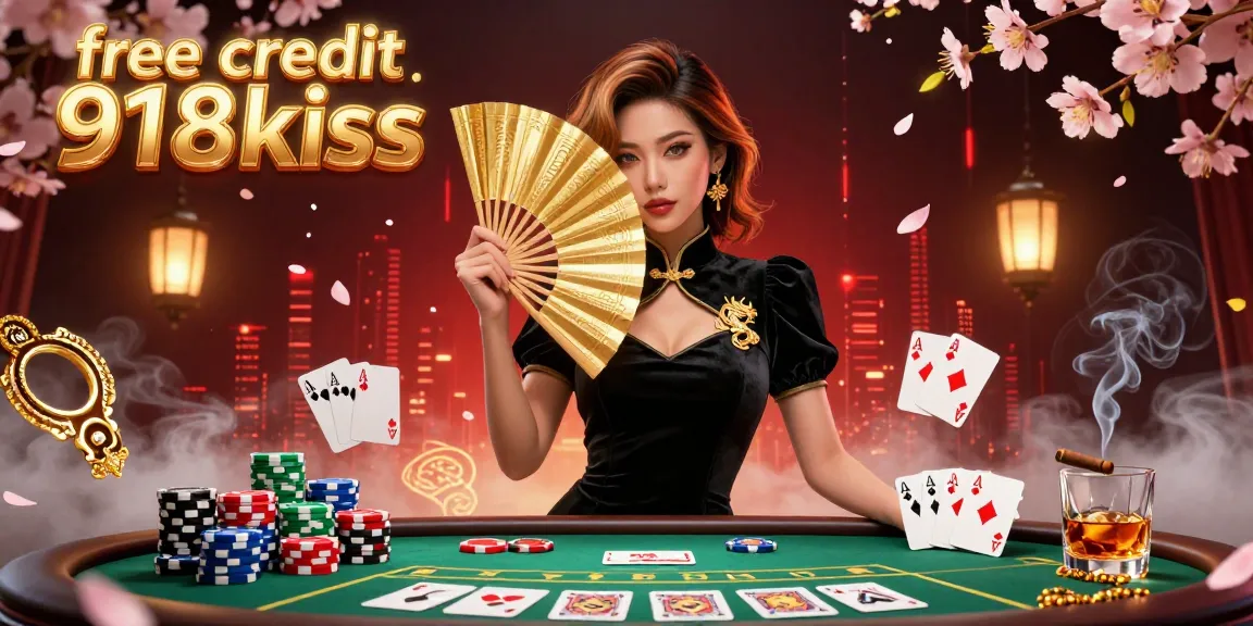 Engage with free credit 918kiss at an exciting poker table with vibrant colors and rich artwork.