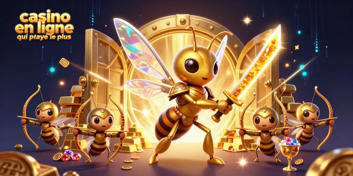 Jouez à un casino en ligne qui paye le plus avec des personnages 3D de jeu, de l'or et des bijoux scintillants.
