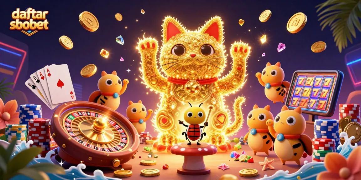Engage in thrilling gameplay with daftar sbobet featuring vibrant casino symbols and dynamic elements.
