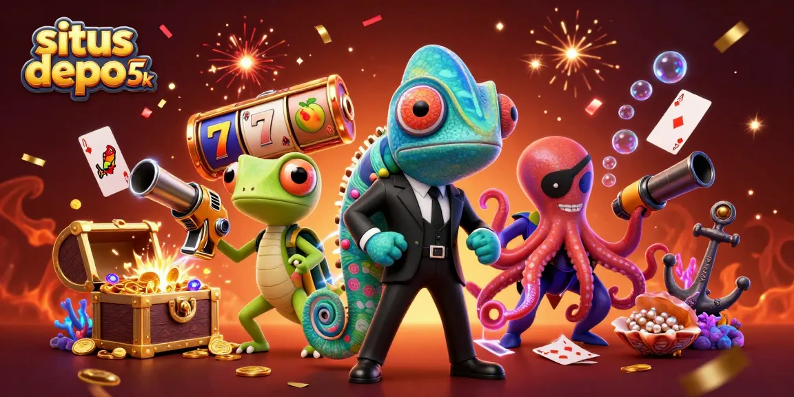 Situs depo 5k yang menarik dengan chameleon agen rahasia dan ikan hiu kaya dalam permainan slot memikat