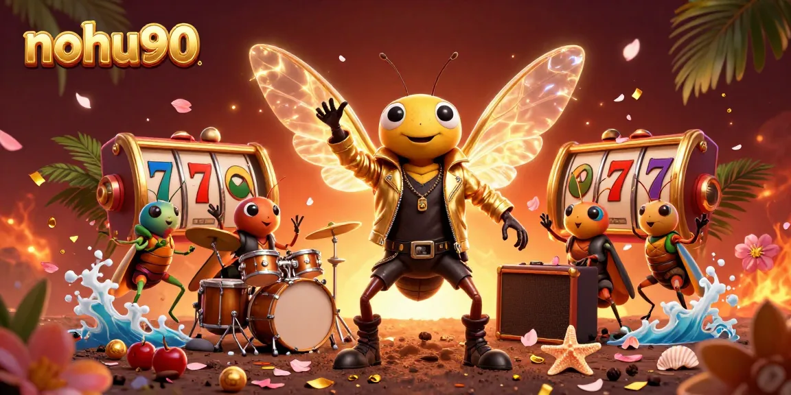 Engage in thrilling gameplay at nohu90 with vibrant casino elements and colorful characters.