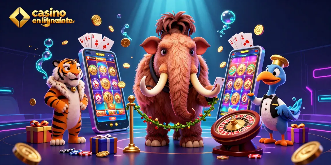 Identifier les clients au casino en ligne fiable grâce à un gardien stylisé et une ambiance festive.