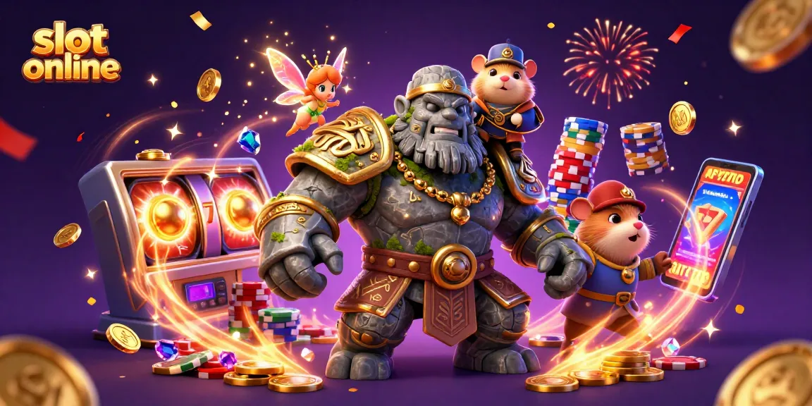 Putar slot online dengan golem kuno yang mempesona dan si peri berkilau di kasino virtual.