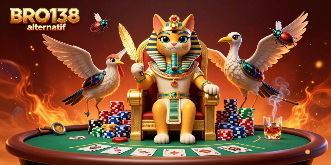 Engage with BRO138 alternatif to experience vibrant casino action in a richly detailed illustration.