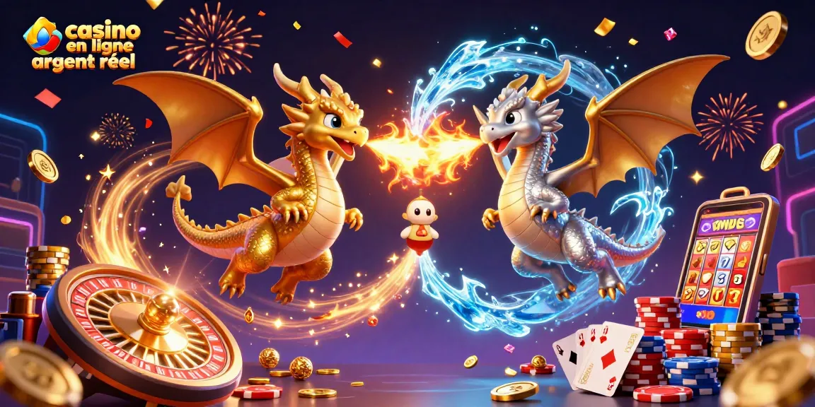 Jouez pour gagner avec les dragons dans ce casino en ligne argent réel captivant.