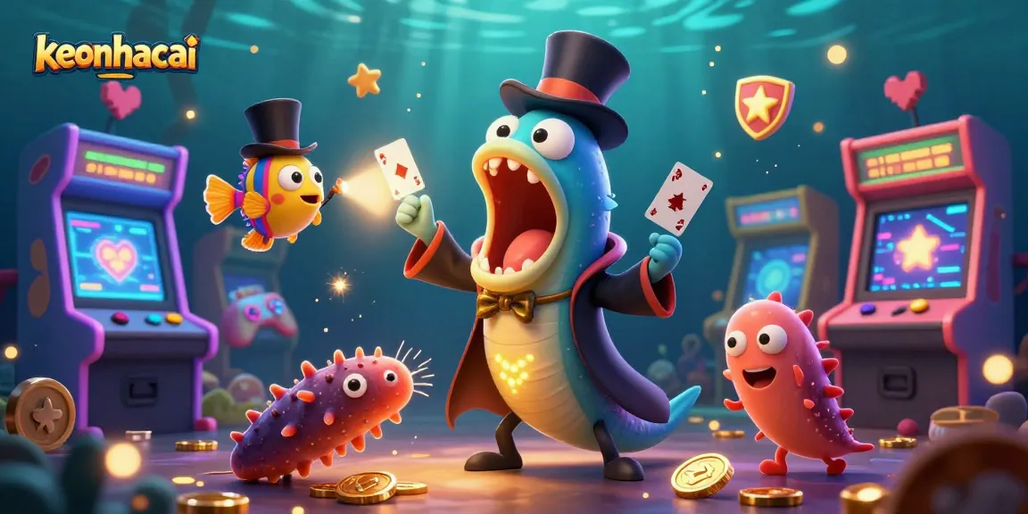 Experience winning moments on keonhacai with vibrant casino-themed illustrations.