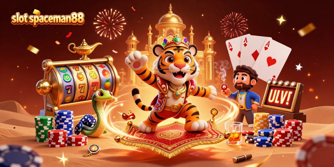 Spin the slot spaceman88 reels with vibrant colors and cheerful gambling elements!